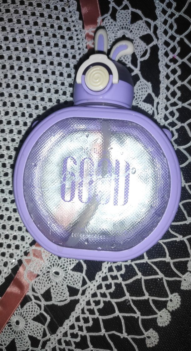 Mor Çocuk Termos Şişesi Kulplu - Görsel 2