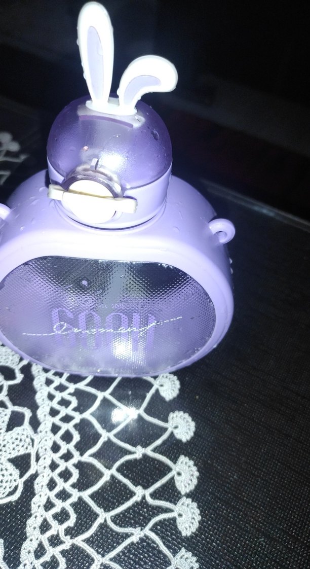 Mor Çocuk Termos Şişesi Kulplu - Görsel 3