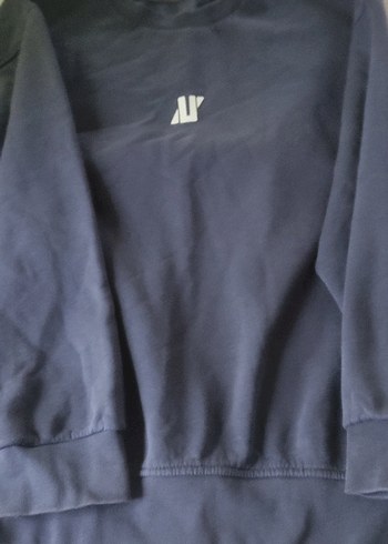 Erkek Lacivert Bisiklet Yaka Sweatshirt - Görsel 4