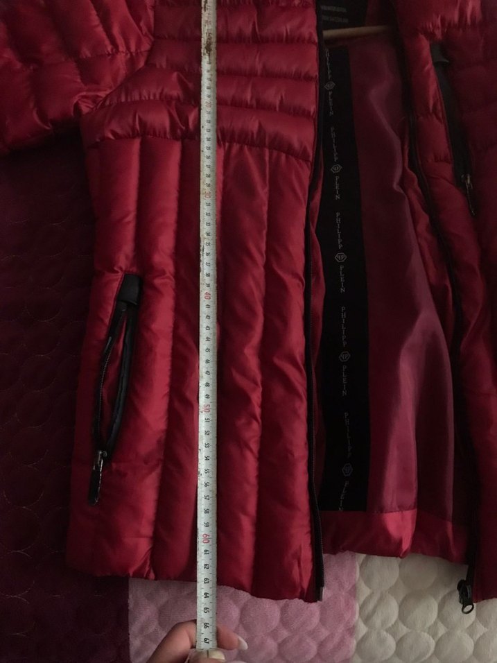 Bordo erkek ve kadın giyebilir şişme mont kapsonlu - Görsel 2