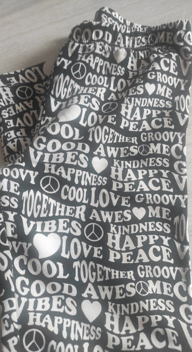 Bohem Gri Baskılı Kız Tayt - Görsel 2