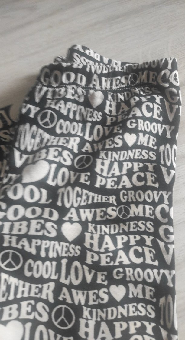 Bohem Gri Baskılı Kız Tayt - Görsel 3