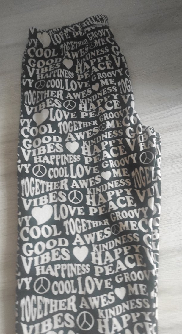 Bohem Gri Baskılı Kız Tayt - Görsel 5