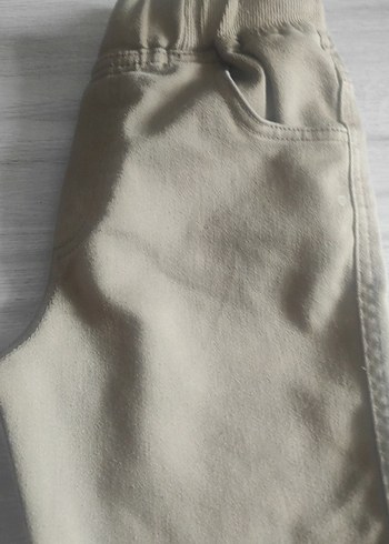 Nakışlı Bej Süet çocuk pantolon 9.10yaş - Görsel 3