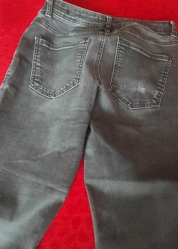 Siyah Kadın Kot Pantolon licrali - Görsel 7