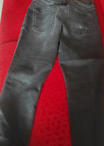 Siyah Kadın Kot Pantolon licrali - Görsel 6