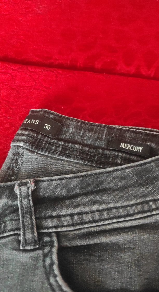 Siyah Kadın Kot Pantolon licrali - Görsel 5