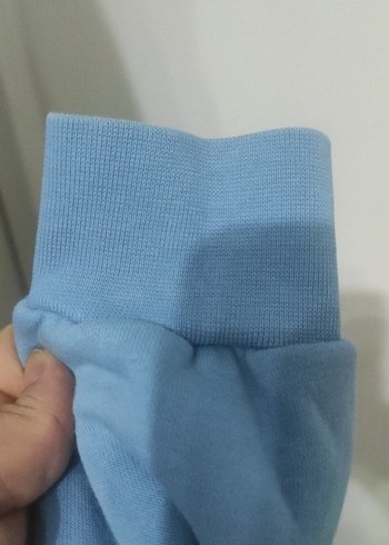 Mavi Baskılı Kadın Sweatshirt - Görsel 5