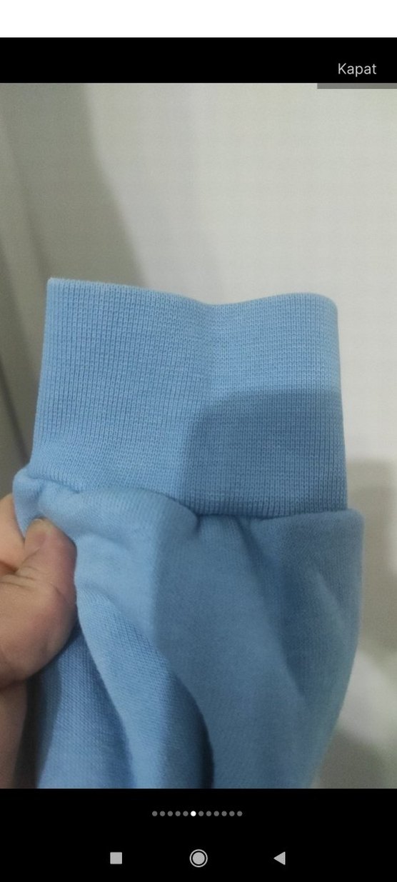 Mavi Baskılı Kadın Sweatshirt - Görsel 5