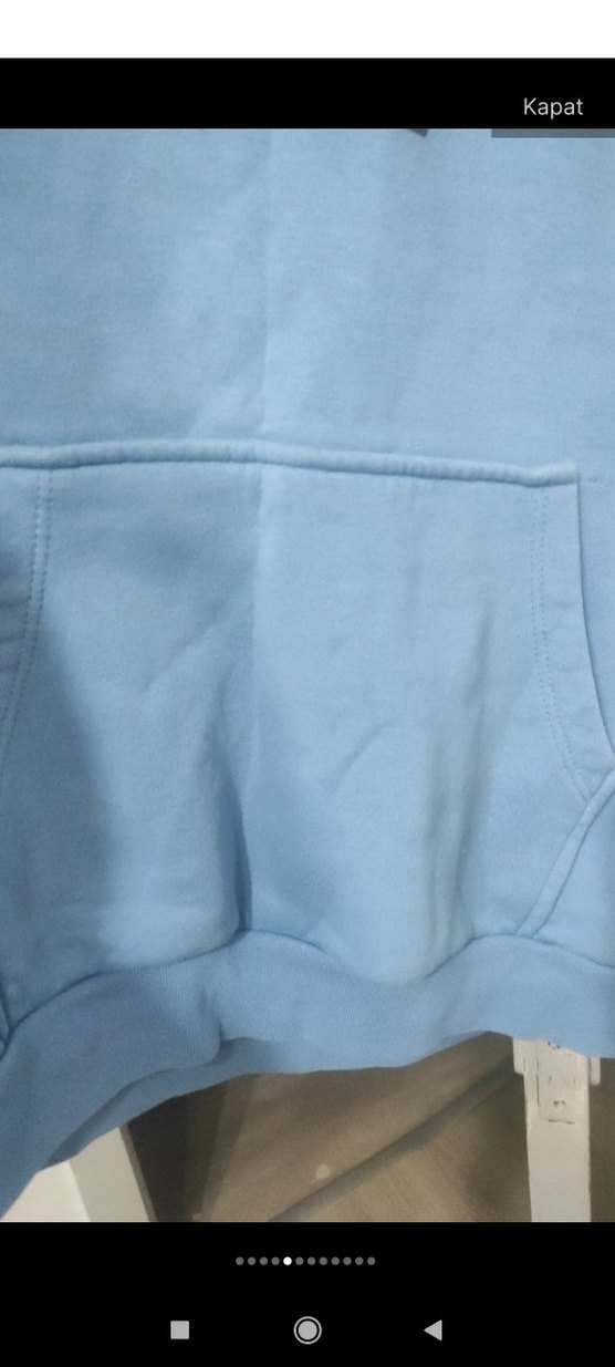 Mavi Baskılı Kadın Sweatshirt - Görsel 4