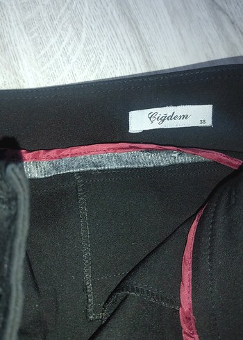 Siyah Midi Kadın Kumaş Pantolon - Görsel 9