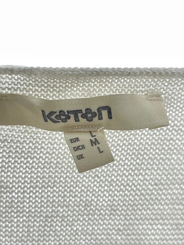 l Beden beyaz Renk Koton Kazak / Triko %70 İndirimli.