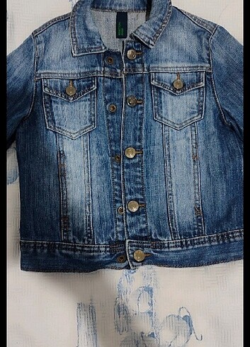 Çocuk kot mont - Görsel 2