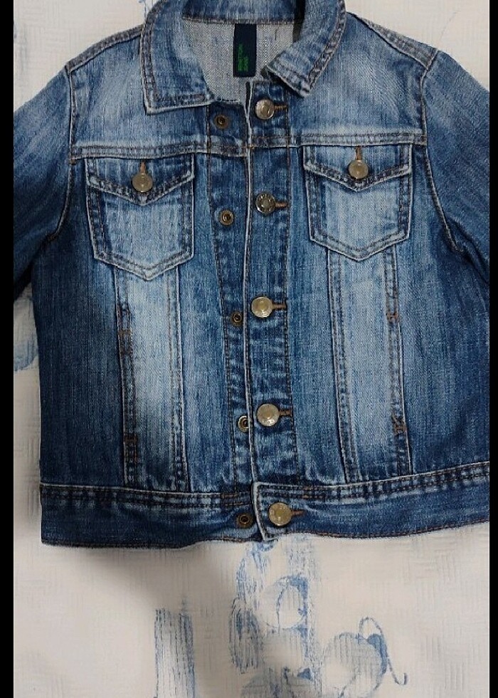 Çocuk kot mont - Görsel 2