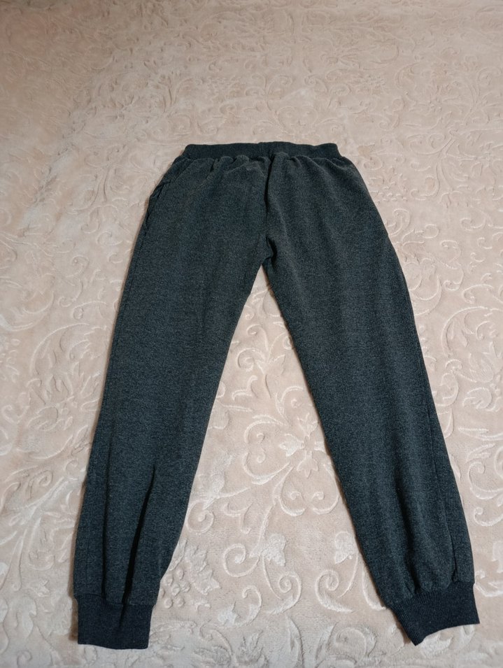 Gri Baskılı Kadın Rahat Eşofman Altı - Görsel 3