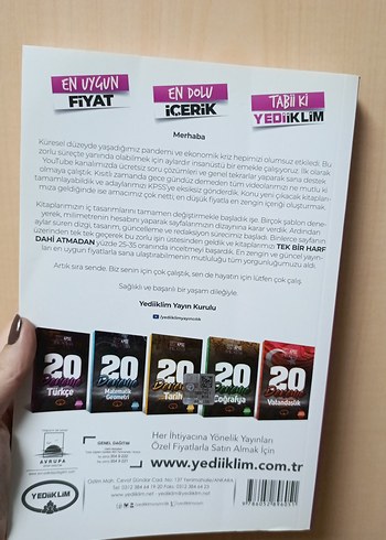 2021 KPSS Türkçe Genel Yetenek 20 Deneme Kitabı - Görsel 3