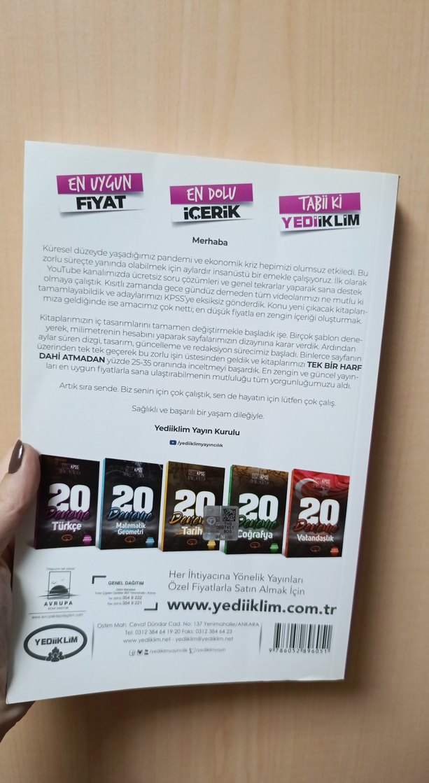 2021 KPSS Türkçe Genel Yetenek 20 Deneme Kitabı - Görsel 3