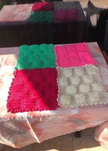 Diğer Pastel Renkli El Örgüsü Banyo Süngeri