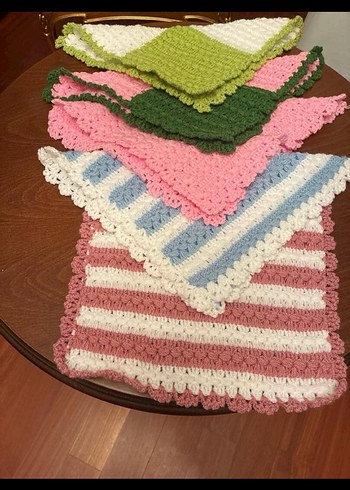 Pastel Renkli El Örgüsü Banyo Süngeri