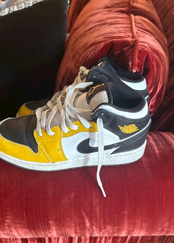 Sarı Siyah Air Basketbol Ayakkabısı jordan - Görsel 2