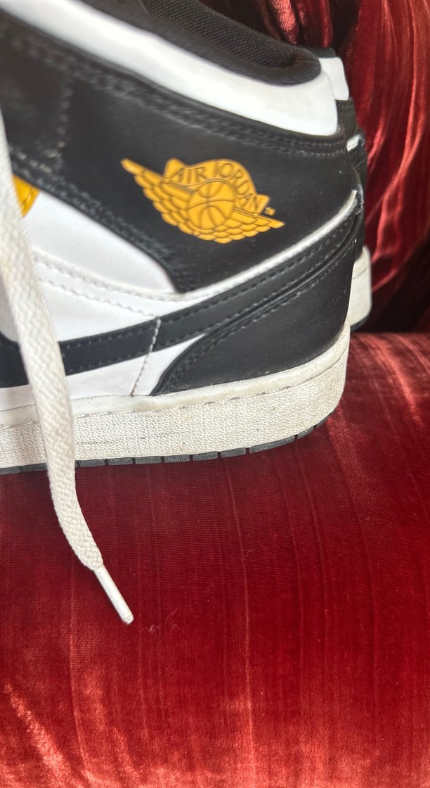 Sarı Siyah Air Basketbol Ayakkabısı jordan - Görsel 3