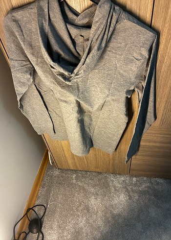 Gri Uzun Kollu Triko - Görsel 2