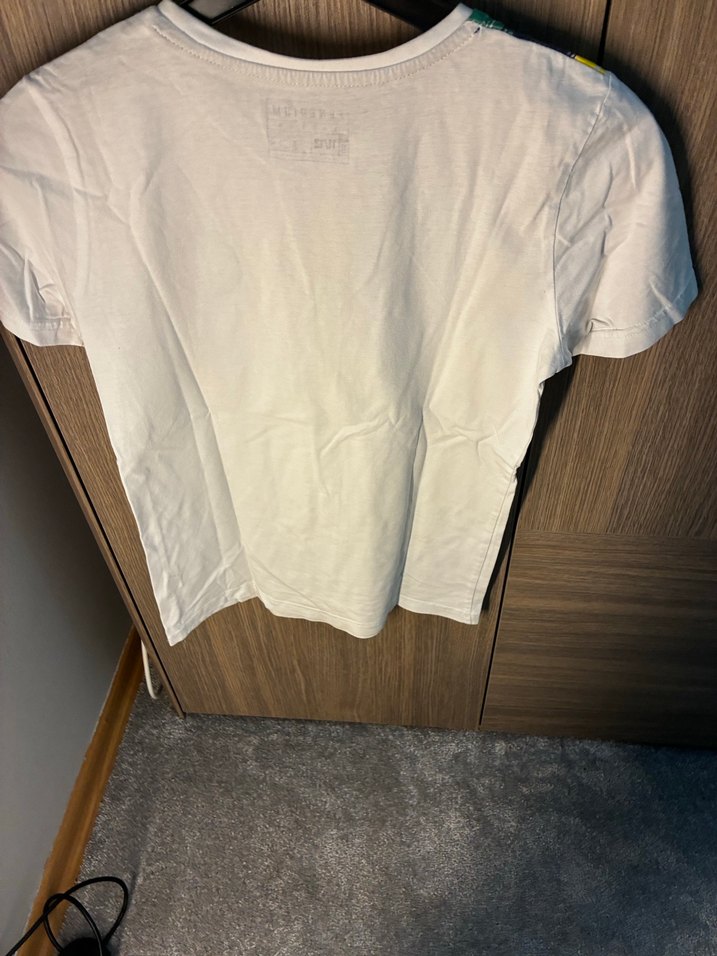 Beyaz Keten Erkek Çocuk Tişört - Görsel 2