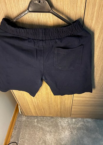 Lacivert Rahat Kesim Mini Şort - Görsel 2