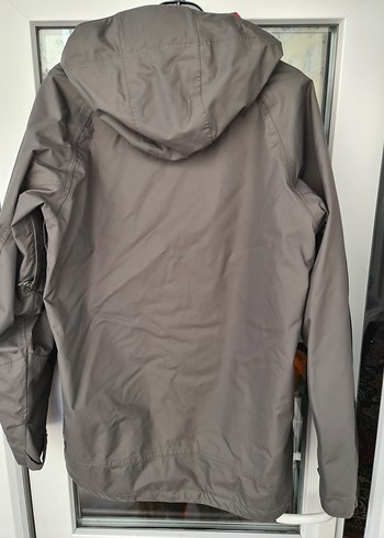 Erkek Gri Fermuarlı Midi Yağmurluk - Görsel 4