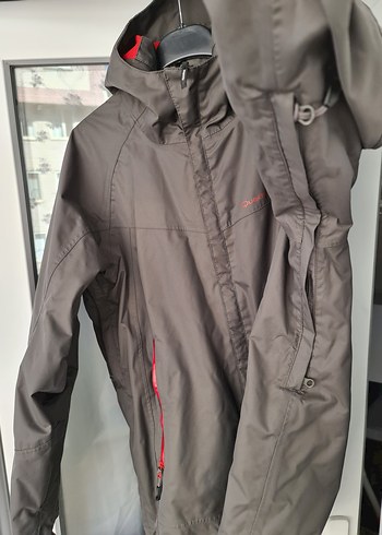 Erkek Gri Fermuarlı Midi Yağmurluk - Görsel 3