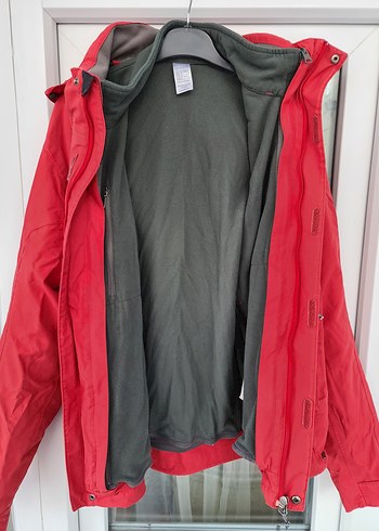 Erkek Kırmızı Kapüşonlu Rüzgarlık Mont - Görsel 9