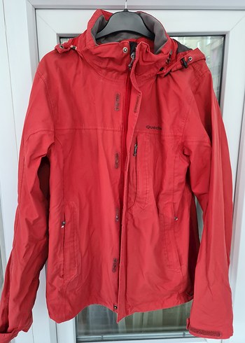 Erkek Kırmızı Kapüşonlu Rüzgarlık Mont - Görsel 3