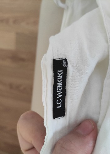 Beyaz Keten uzun  Etek - Görsel 4