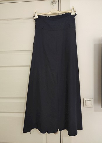 Kadın lacivert Pilili Uzun Etek - Görsel 5