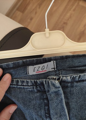 Kadın Lacivert kot Midi Denim Etek - Görsel 5