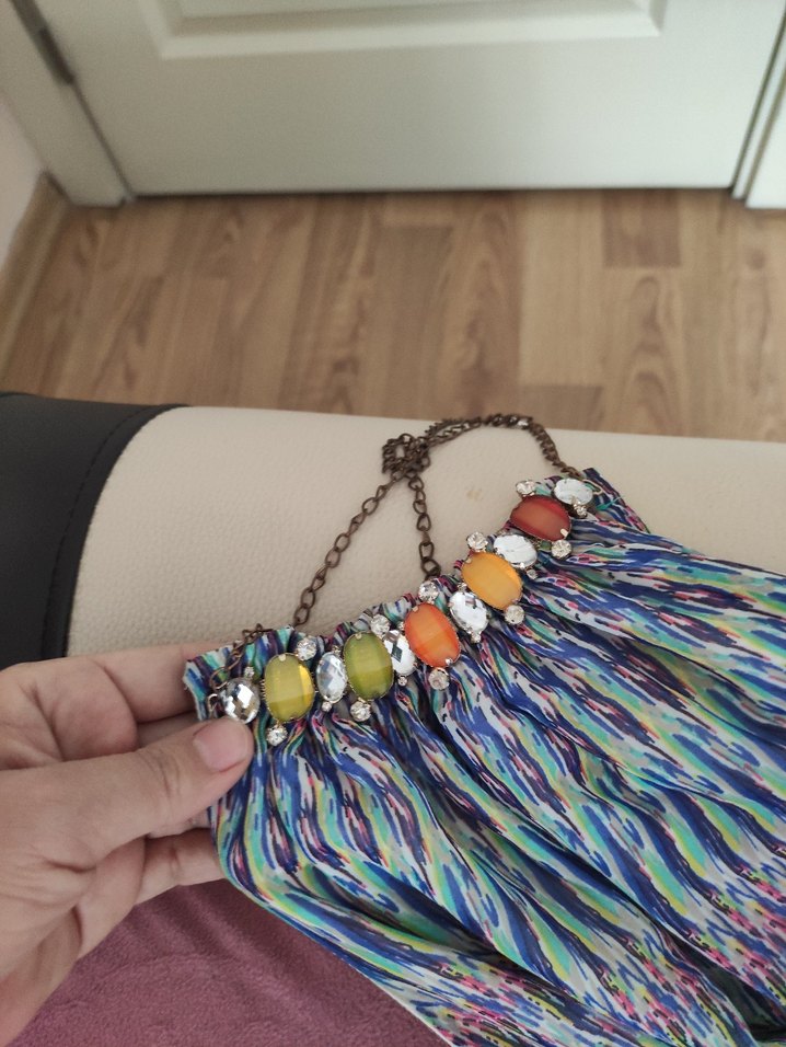 Bohem Tarz Kadın Uzun yazlık Elbise - Görsel 3