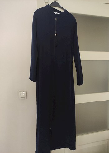 Lacivert Uzun Kadın Ferace - Görsel 2