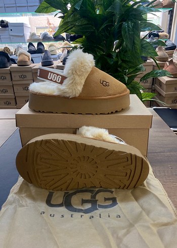 Ugg UGG Tüylü Taba Platform Terlik