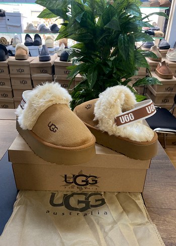 37 Beden UGG Tüylü Taba Platform Terlik