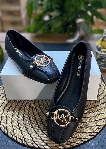 M.Kors Modern Klasik Siyah,Tokalı Kadın Babet - Görsel 3