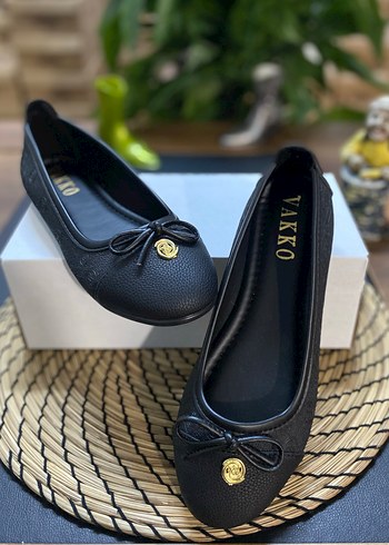 Vakko Siyah Desenli Tokalı  Kadın Babet - Görsel 3