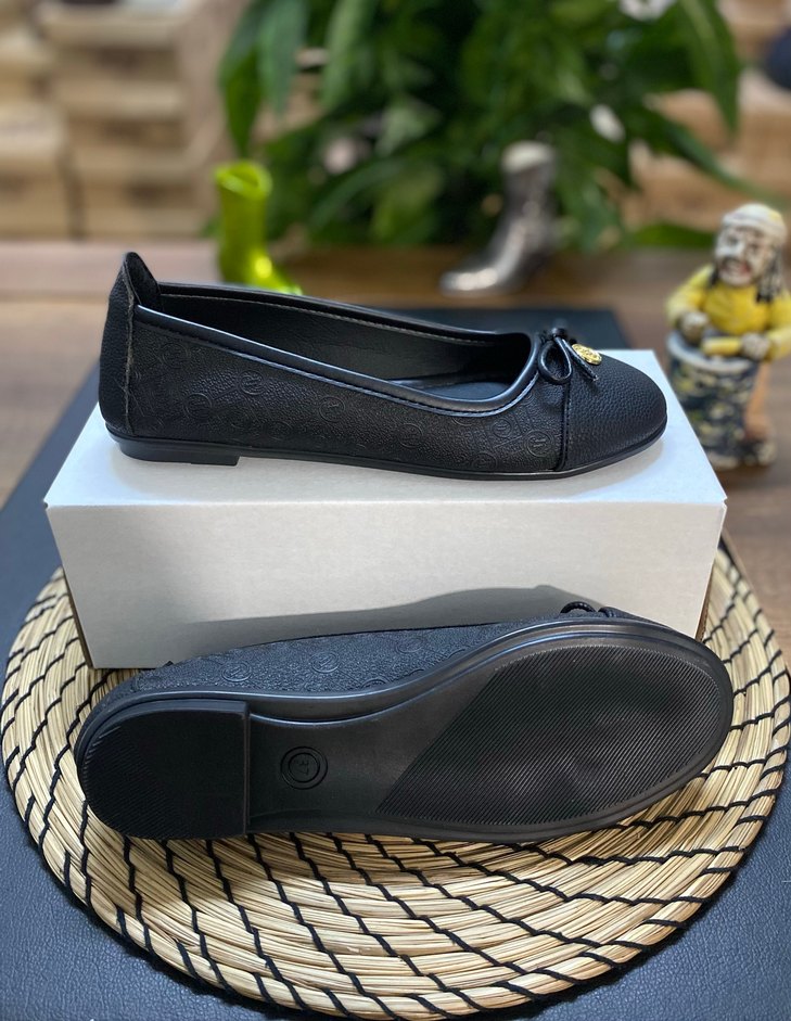 Vakko Siyah Desenli Tokalı  Kadın Babet - Görsel 2