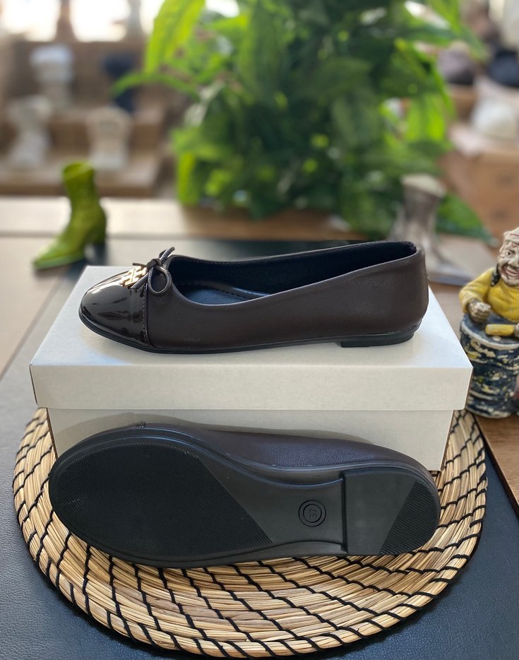 Tory Burch Kahverengi Tokalı Kadın  Babet - Görsel 2