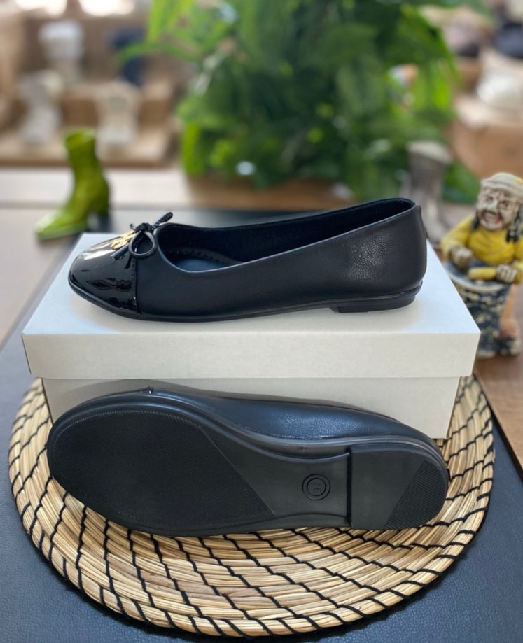 Tory Burch Siyah Tokalı Kadın Babet - Görsel 2