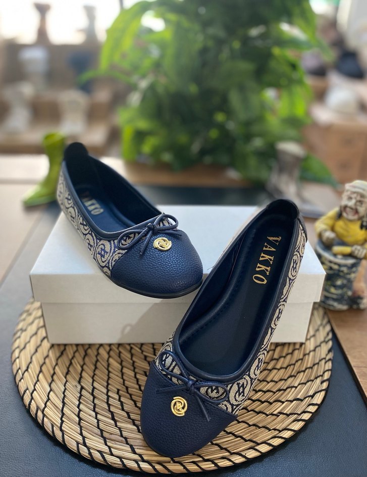 Vakko Klasik Desenli Kadın Babet - Görsel 3