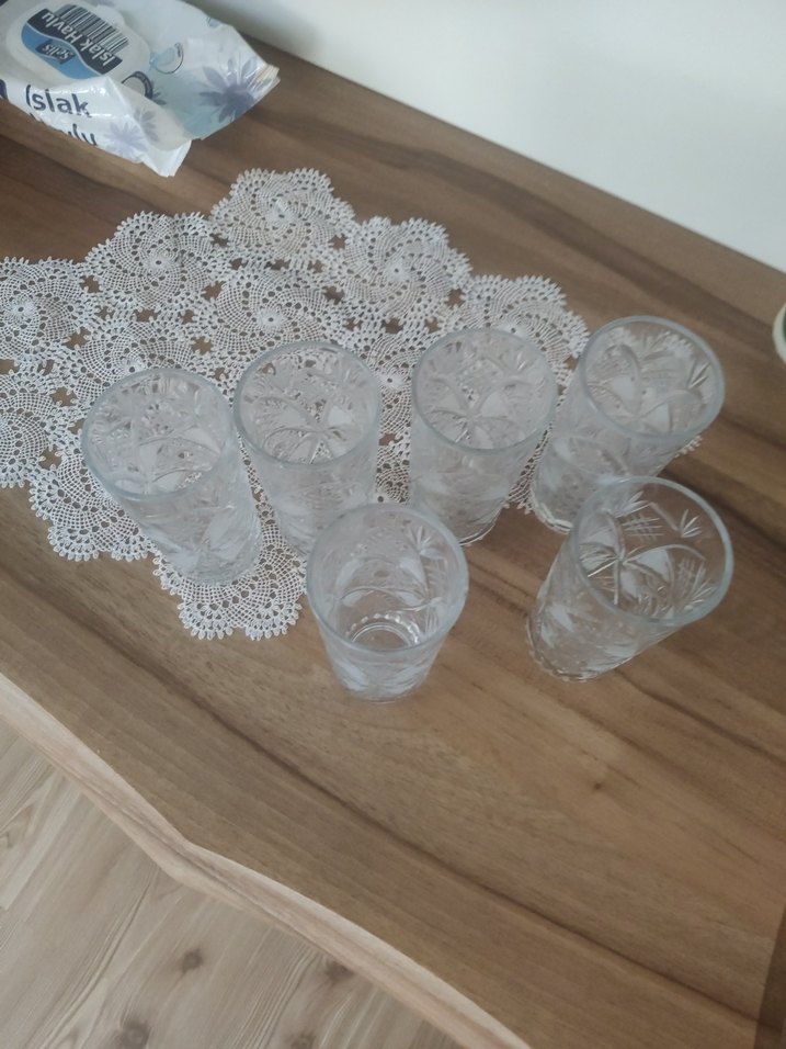 kristal Desenli Cam Su Bardağı Seti - Görsel 4