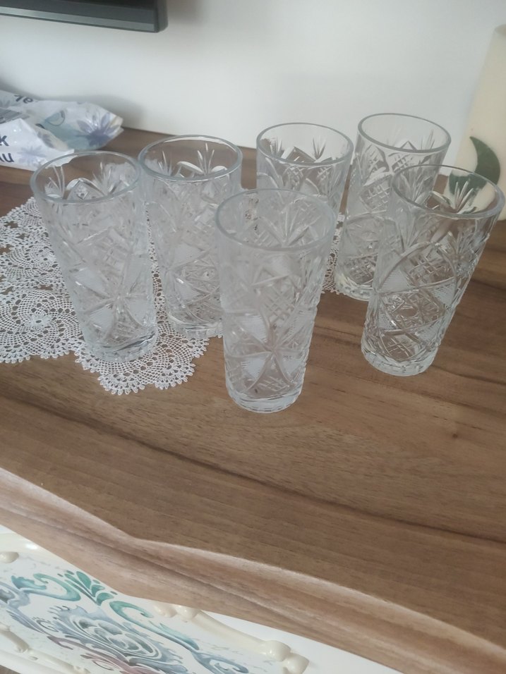 kristal Desenli Cam Su Bardağı Seti - Görsel 3