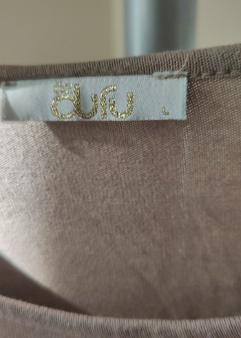 Uzun Kollu Bej Tunik - Görsel 5