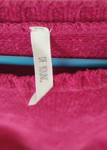 Pembe Örgü Kadın Kazak - Görsel 4