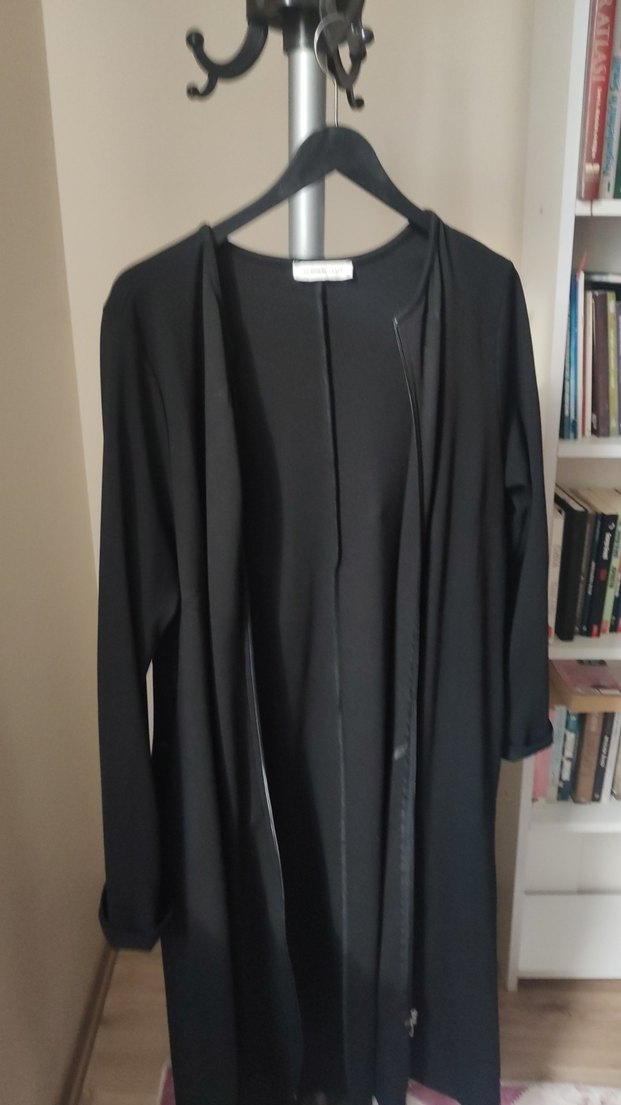 Siyah Fermuarlı Kadın Ceket - Görsel 4